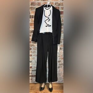 Calvin Klein Women’s Black 3pc Pinstriped Suit